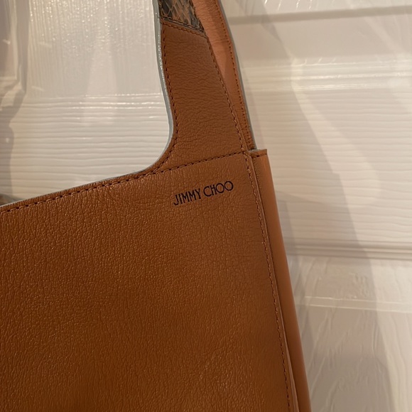 Flawless Jimmy Choo Hobo Leather & Snake Skin bag - Picture 2 of 9